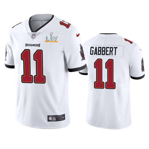Men's Tampa Bay Buccaneers #11 Blaine Gabbert White 2021 Super Bowl LV Limited Stitched Jersey